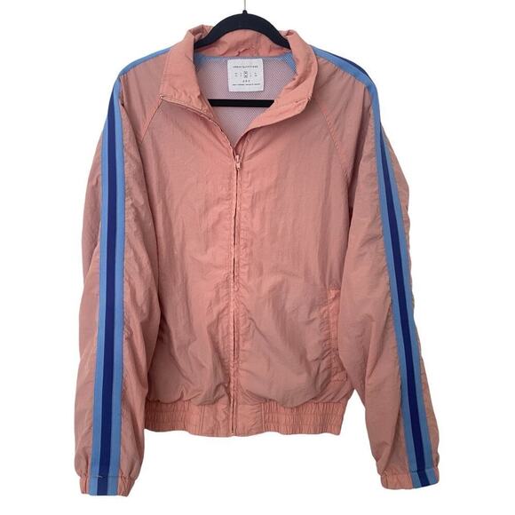 Mens / Women (Oversized) UO Side Stripe Windbreaker Jacket - Size Medium - Picture 2 of 5